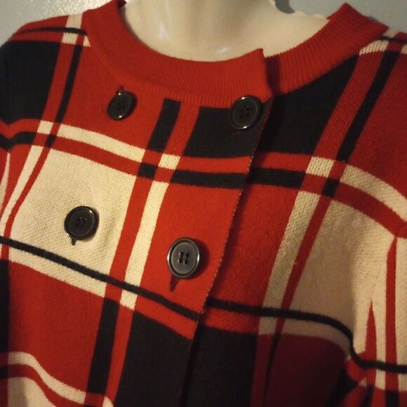 Hampshire studio acrylic bell sleeve cape style sweater - Picture 5 of 10